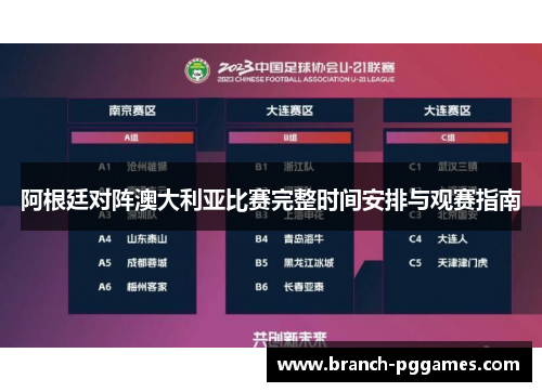 阿根廷对阵澳大利亚比赛完整时间安排与观赛指南