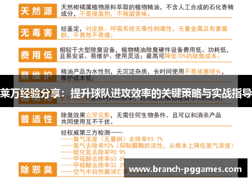 莱万经验分享：提升球队进攻效率的关键策略与实战指导