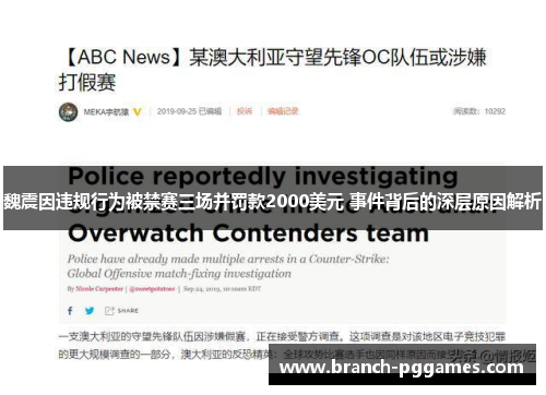 魏震因违规行为被禁赛三场并罚款2000美元 事件背后的深层原因解析